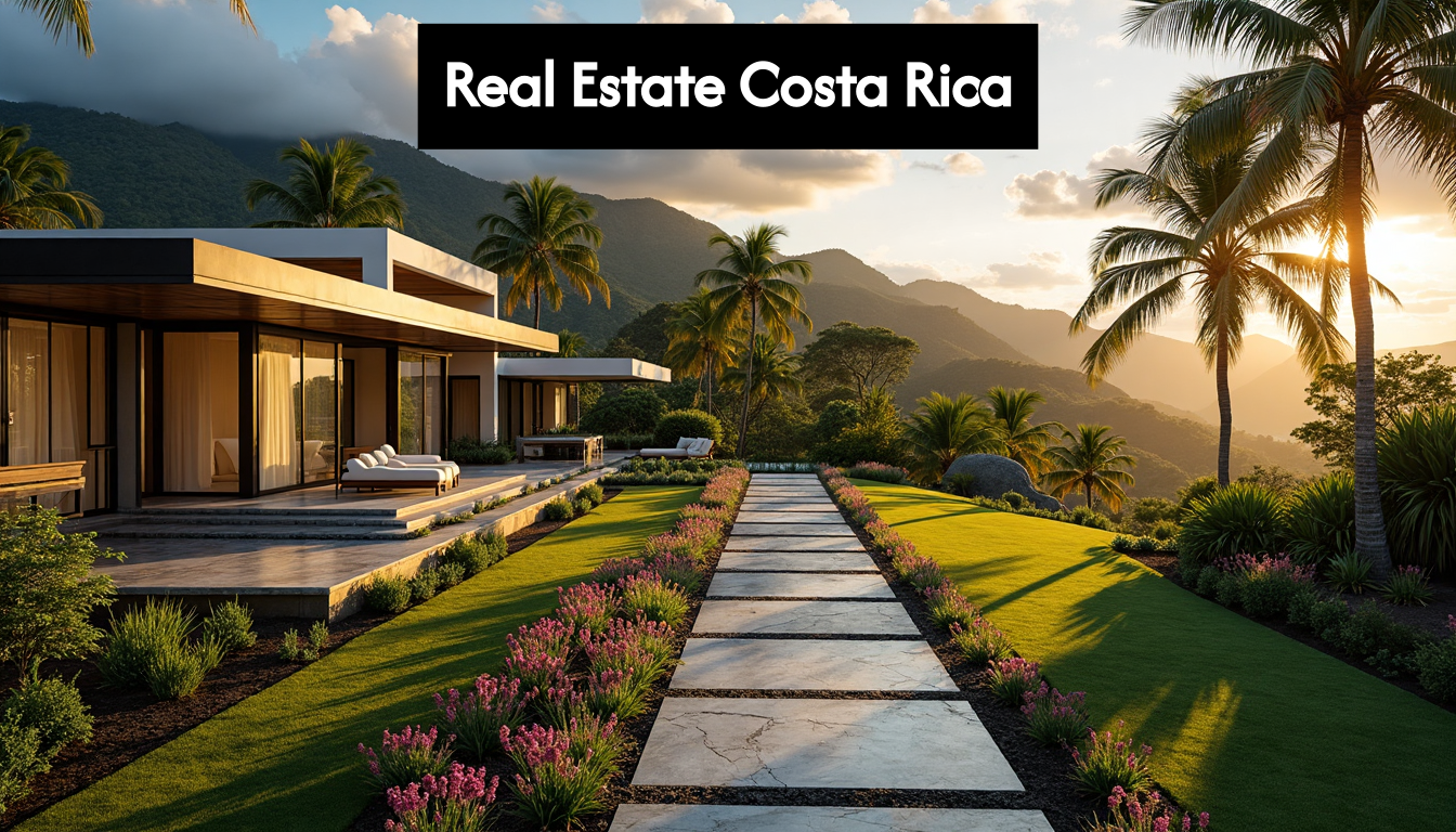 Modern Costa Rican homes in lush setting